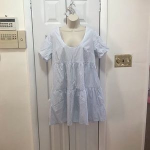 A New Day Flutter Short Sleeve Tiered Dress